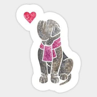 Watercolour Neapolitan Mastiff Sticker